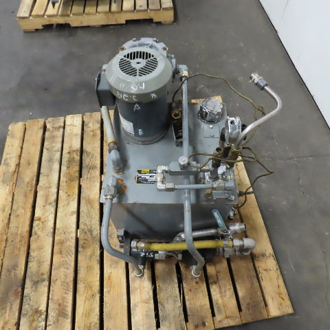 Parker H1X9631/10 10 Gallon 1.5HP Hydraulic Power Unit 230/460V 0.6/0.9GPM