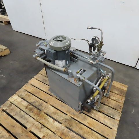 Parker H1X9631/10 10 Gallon 1.5HP Hydraulic Power Unit 230/460V 0.6/0.9GPM