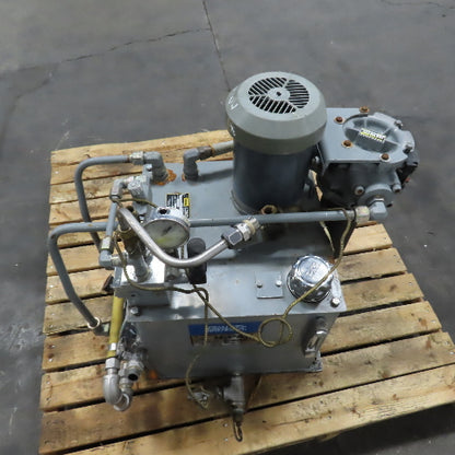 Parker H1X9631/10 10 Gallon 1.5HP Hydraulic Power Unit 230/460V 0.6/0.9GPM