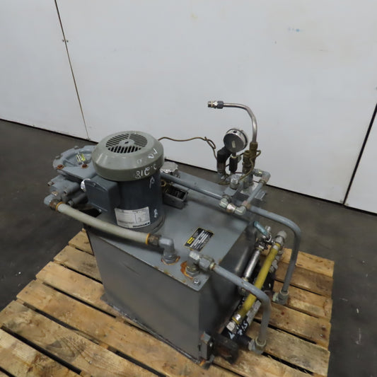 Parker H1X9631/10 10 Gallon 1.5HP Hydraulic Power Unit 230/460V 0.6/0.9GPM