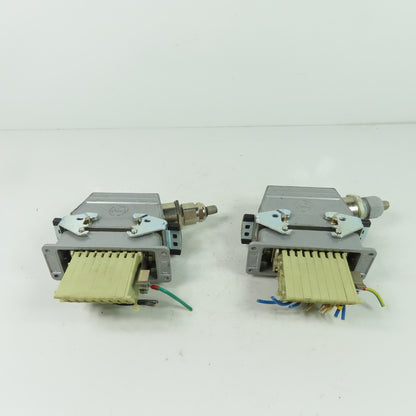 Contact H-BE 16 SS 16-Pin Male/Female Set Rectangular Connector 400V Lot Of 2