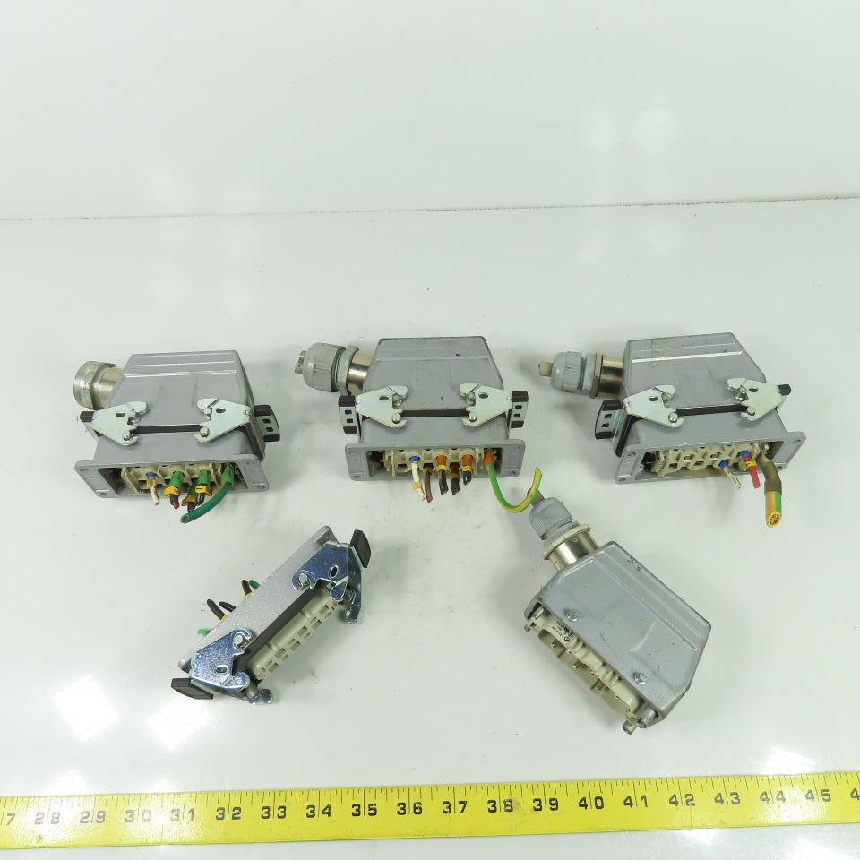 Contact H-BS 10.1700 6-Pin Male/Female Set Rectangular Connector 600VAC Lot Of 4