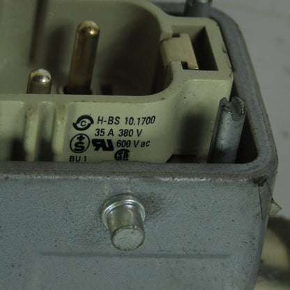 Contact H-BS 10.1700 6-Pin Male/Female Set Rectangular Connector 600VAC Lot Of 4