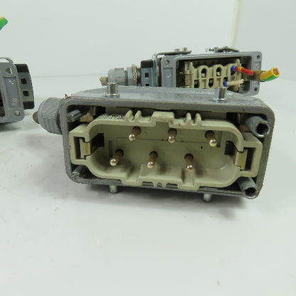 Contact H-BS 10.1700 6-Pin Male/Female Set Rectangular Connector 600VAC Lot Of 4