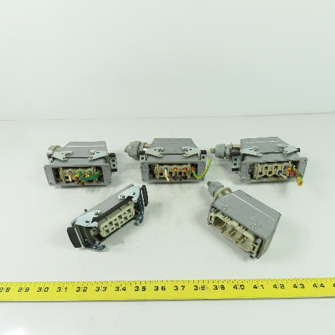 Contact H-BS 10.1700 6-Pin Male/Female Set Rectangular Connector 600VAC Lot Of 4
