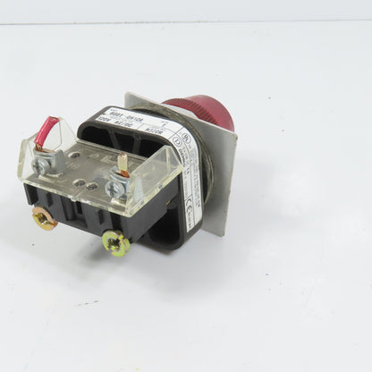 Allen Bradley 800T-QH10R Ser T Red Indicator Pilot Light 30mm 120V AC/DC