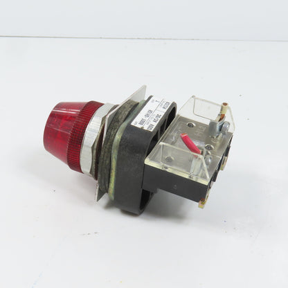 Allen Bradley 800T-QH10R Ser T Red Indicator Pilot Light 30mm 120V AC/DC