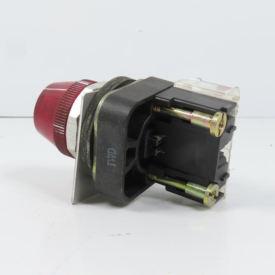 Allen Bradley 800T-QH10R Ser T Red Indicator Pilot Light 30mm 120V AC/DC