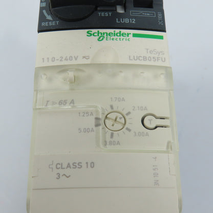 Schneider LUCB05FU Advanced Control Unit 1.25-5.0A W/ LUB12 Power Base