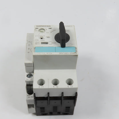Siemens 3RV1021-1HA10 Sirius Circuit Breaker / Motor Protector 5.5-8 Amp