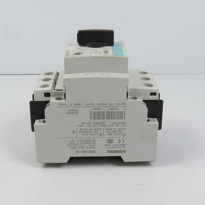 Siemens 3RV1021-1HA10 Sirius Circuit Breaker / Motor Protector 5.5-8 Amp
