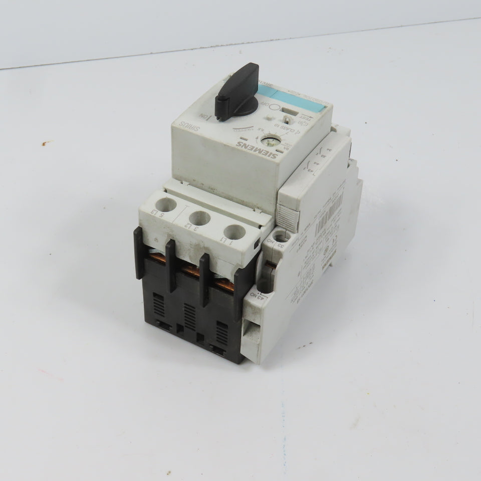 Siemens 3RV1021-1HA10 Sirius Circuit Breaker / Motor Protector 5.5-8 Amp