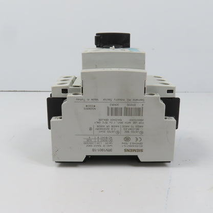 Siemens 3RV1021-4AA10 Sirius Circuit Breaker / Motor Protector 11-16 Amp W/ Aux