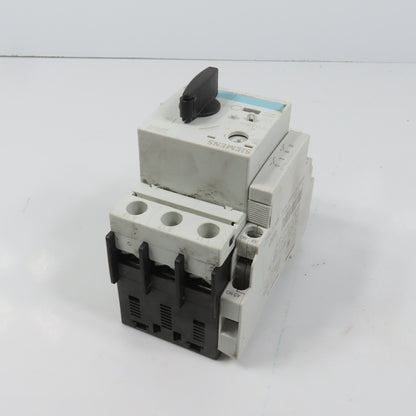 Siemens 3RV1021-4AA10 Sirius Circuit Breaker / Motor Protector 11-16 Amp W/ Aux