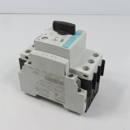 Siemens 3RV1021-1BA10 Sirius Circuit Breaker / Motor Protector 1.4-2 Amp W/Aux
