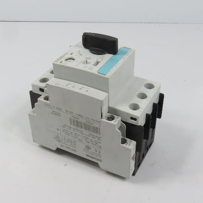 Siemens 3RV1021-1BA10 Sirius Circuit Breaker / Motor Protector 1.4-2 Amp W/Aux