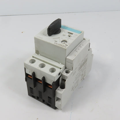 Siemens 3RV1021-1BA10 Sirius Circuit Breaker / Motor Protector 1.4-2 Amp W/Aux