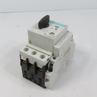 Siemens 3RV1021-1BA10 Sirius Circuit Breaker / Motor Protector 1.4-2 Amp W/Aux