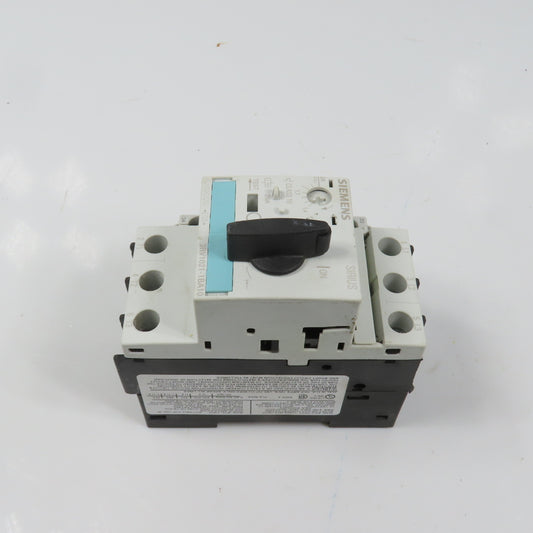Siemens 3RV1021-1BA10 Sirius Circuit Breaker / Motor Protector 1.4-2 Amp W/Aux