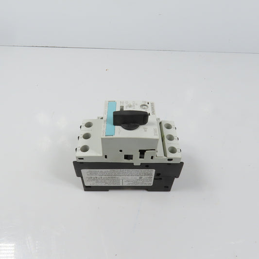 Siemens 3RV1021-1DA10 Sirius Circuit Breaker / Motor Protector 2.2-3.2 Amp W/Aux
