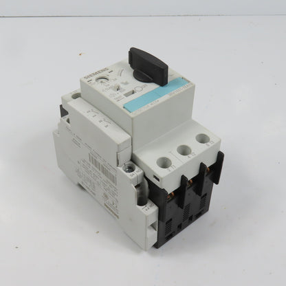 Siemens 3RV1021-1EA10 Sirius Circuit Breaker / Motor Protector 2.8-4 Amp W/ Aux