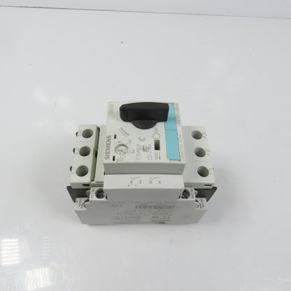 Siemens 3RV1021-1EA10 Sirius Circuit Breaker / Motor Protector 2.8-4 Amp W/ Aux