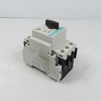 Siemens 3RV1021-1CA10 Sirius Circuit Breaker / Motor Protector 1.8-2.5 Amp W/Aux