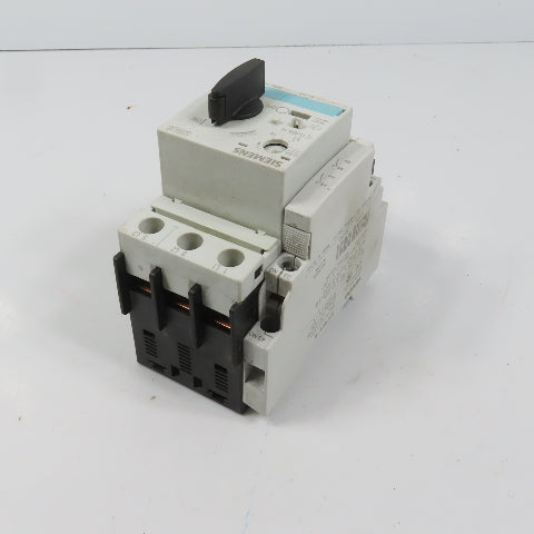 Siemens 3RV1021-1CA10 Sirius Circuit Breaker / Motor Protector 1.8-2.5 Amp W/Aux