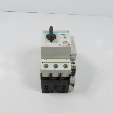 Siemens 3RV1021-1CA10 Sirius Circuit Breaker / Motor Protector 1.8-2.5 Amp W/Aux