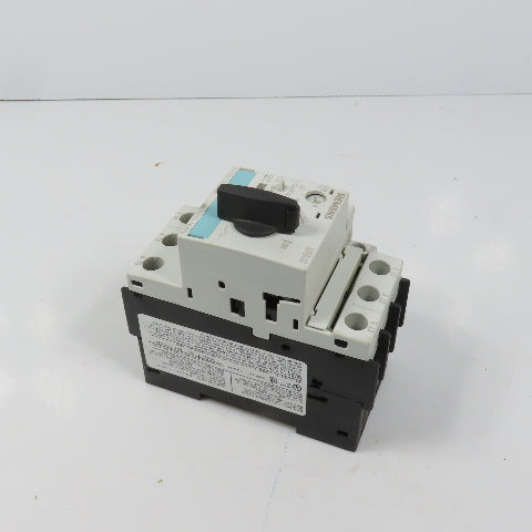 Siemens 3RV1021-1CA10 Sirius Circuit Breaker / Motor Protector 1.8-2.5 Amp W/Aux