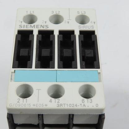 Siemens 3RT1024-1A Sirius 3-Pole Power Contactor 7-1/2HP 12A 120V Coil