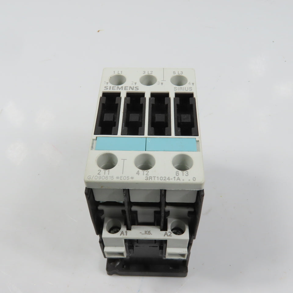 Siemens 3RT1024-1A Sirius 3-Pole Power Contactor 7-1/2HP 12A 120V Coil