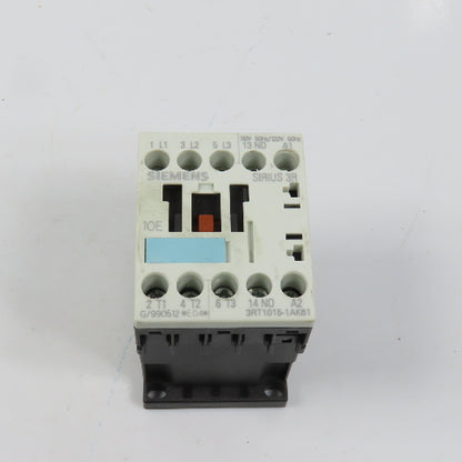 Siemens 3RT1015-1AK61 Sirius 3R Power Contactor 3HP 6A 120V Coil