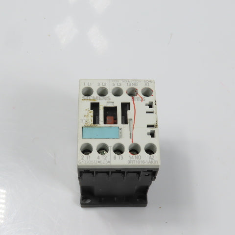 Siemens 3RT1016-1AK61 Sirius Power Contactor 7-1/2HP 6A 120V Coil