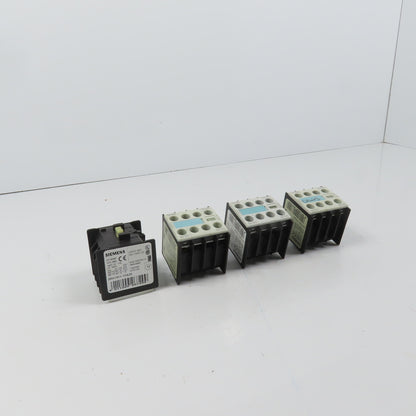 Siemens 3RH1911-1FA20 Auxiliary Contact Block Lot Of 4