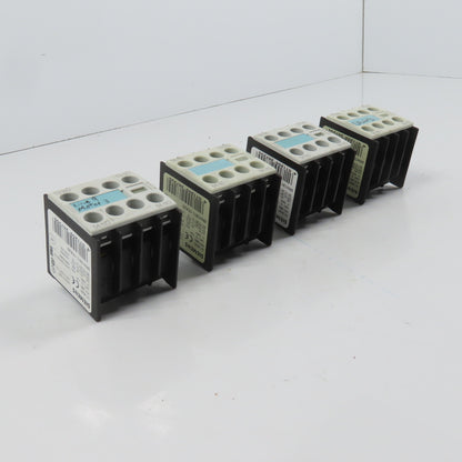 Siemens 3RH1911-1FA20 Auxiliary Contact Block Lot Of 4