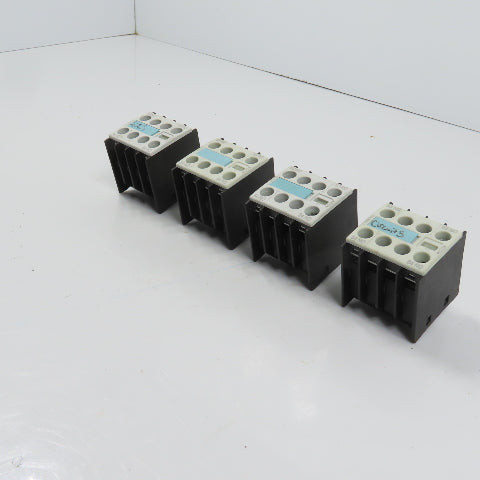 Siemens 3RH1911-1FA20 Auxiliary Contact Block Lot Of 4
