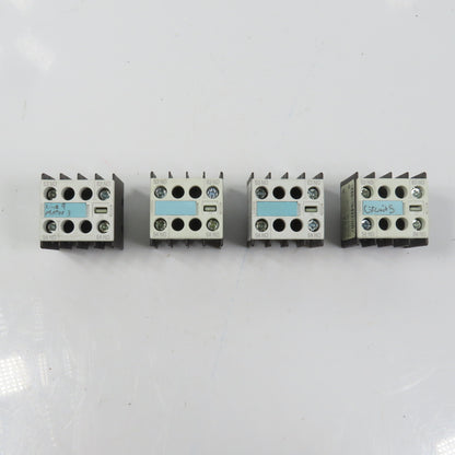 Siemens 3RH1911-1FA20 Auxiliary Contact Block Lot Of 4