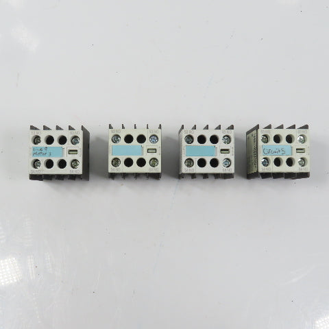 Siemens 3RH1911-1FA20 Auxiliary Contact Block Lot Of 4