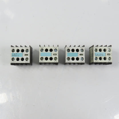 Siemens 3RH1911-1FA20 Auxiliary Contact Block Lot Of 4