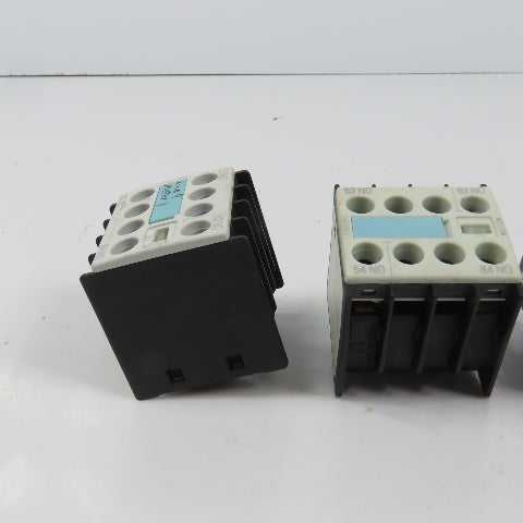 Siemens 3RH1911-1FA20 Auxiliary Contact Block Lot Of 4