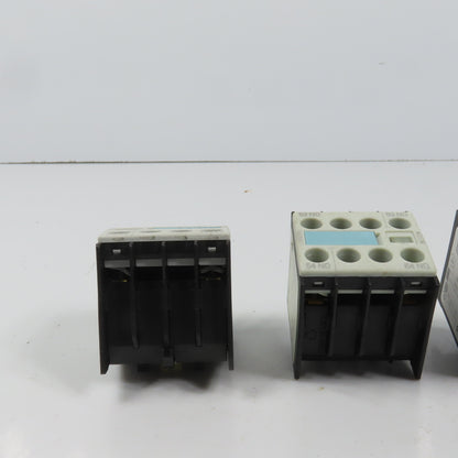 Siemens 3RH1911-1FA20 Auxiliary Contact Block Lot Of 4