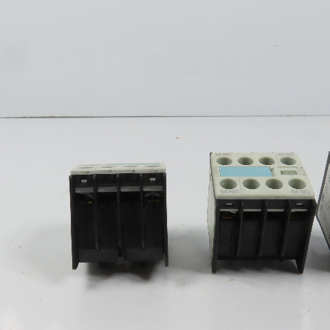 Siemens 3RH1911-1FA20 Auxiliary Contact Block Lot Of 4