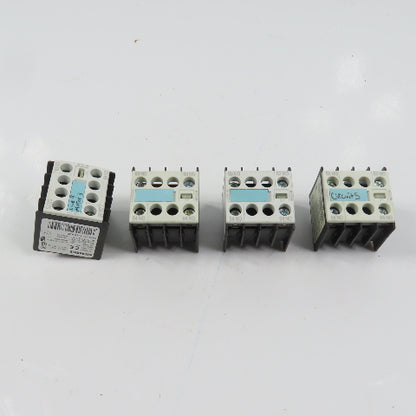 Siemens 3RH1911-1FA20 Auxiliary Contact Block Lot Of 4