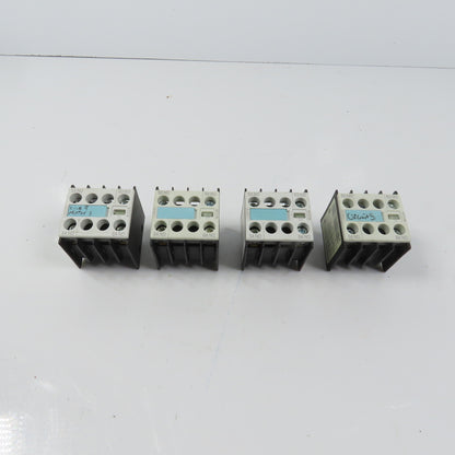 Siemens 3RH1911-1FA20 Auxiliary Contact Block Lot Of 4