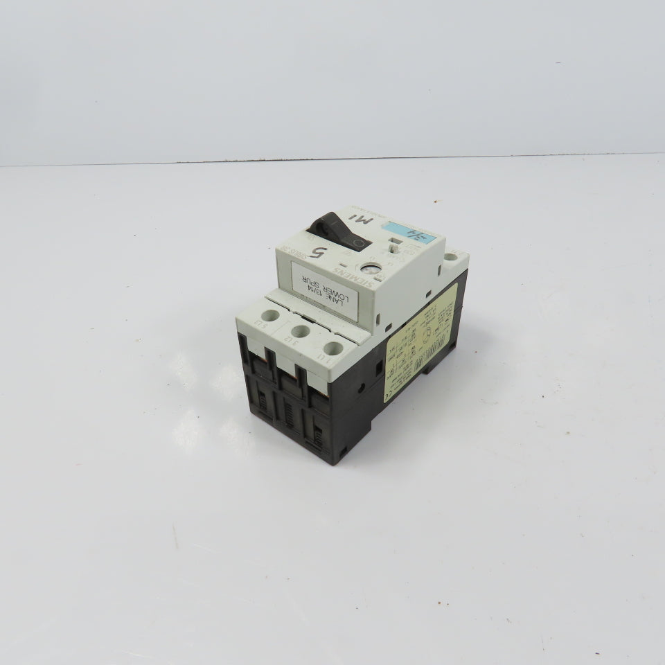 Siemens 3RV1011-1AA10 Sirius 3R 1.1-1.6A Motor Protector Circuit Breaker 1-1/2HP
