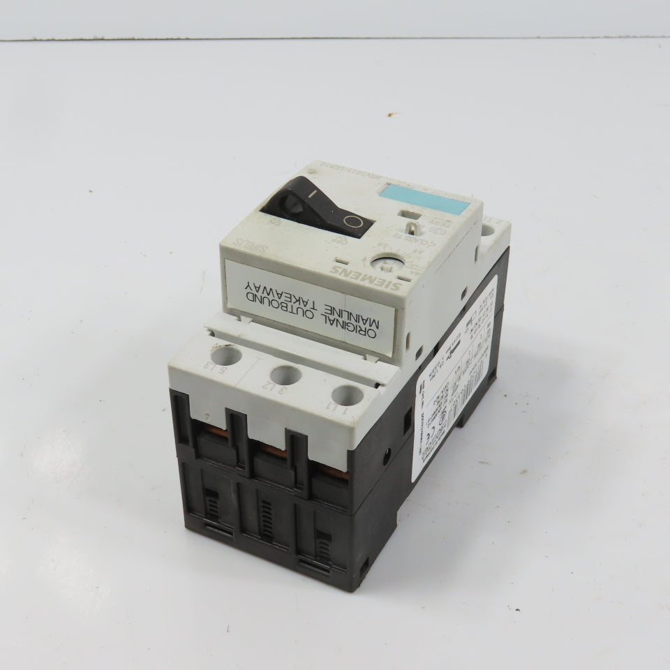 Siemens 3RV1011-1EA10 Sirius 3R 2.8-4A Motor Protector Circuit Breaker 3HP