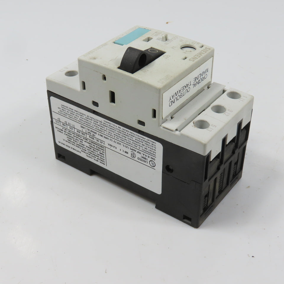 Siemens 3RV1011-1EA10 Sirius 3R 2.8-4A Motor Protector Circuit Breaker 3HP