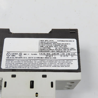 Siemens 3RV1011-1EA10 Sirius 3R 2.8-4A Motor Protector Circuit Breaker 3HP
