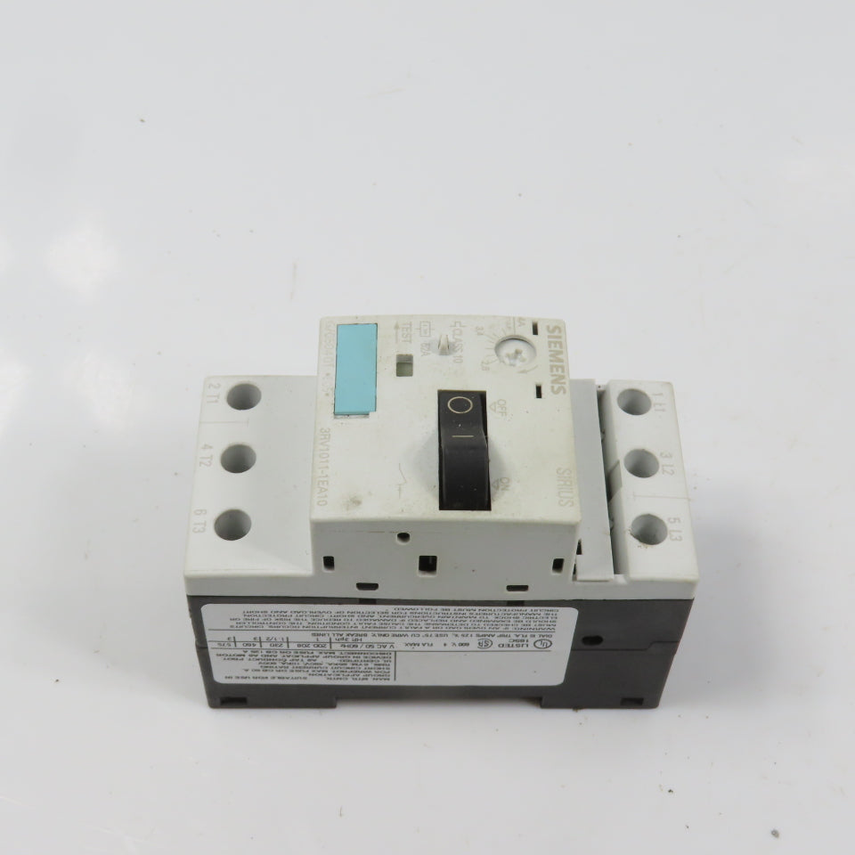 Siemens 3RV1011-1EA10 Sirius 3R 2.8-4A Motor Protector Circuit Breaker 3HP